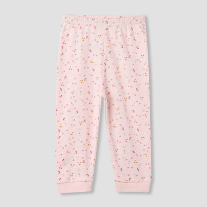 Juniors Floral Print Long Sleeve T-shirt and Pyjama Set