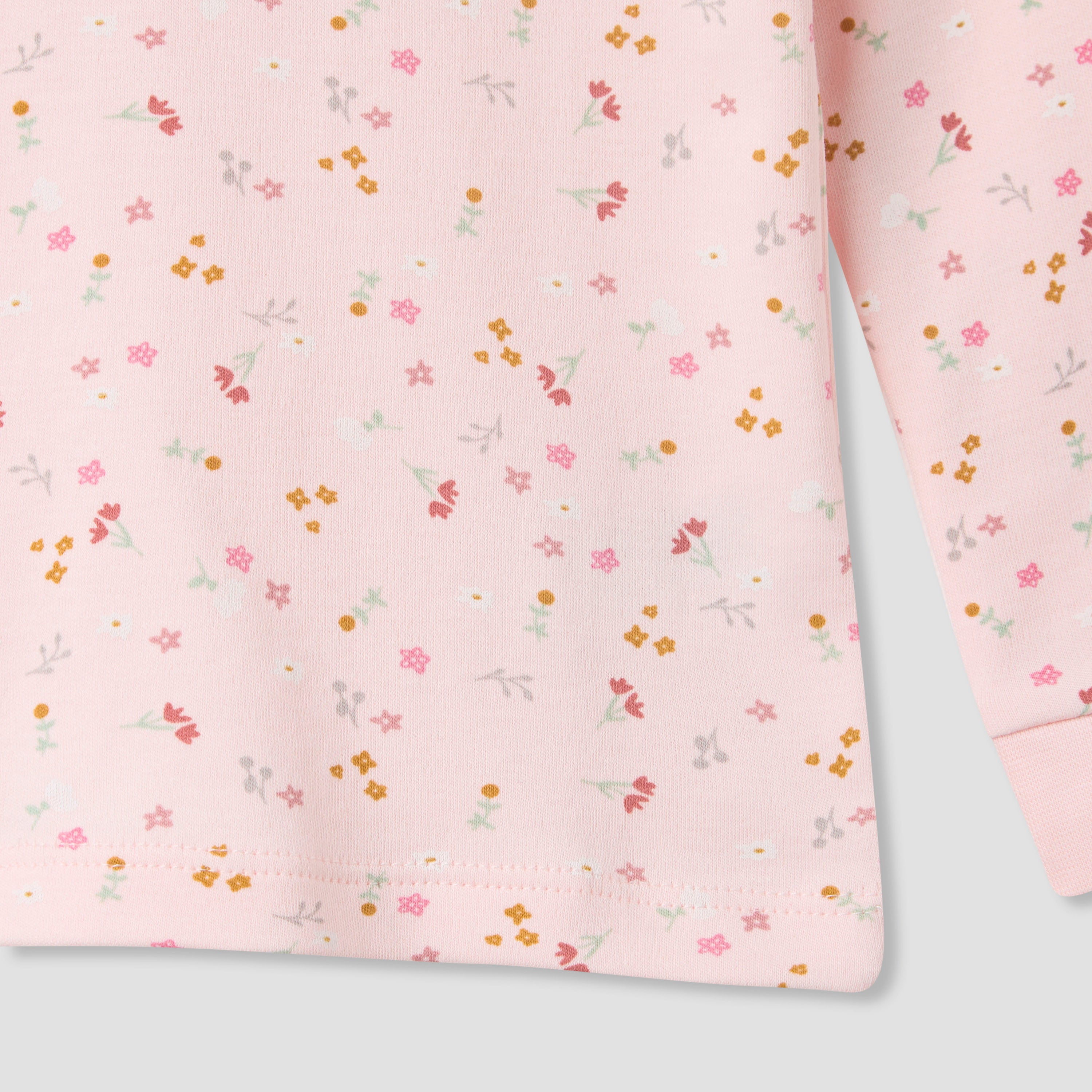 Juniors Floral Print Long Sleeve T-shirt and Pyjama Set