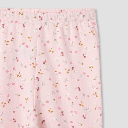 Juniors Floral Print Long Sleeve T-shirt and Pyjama Set