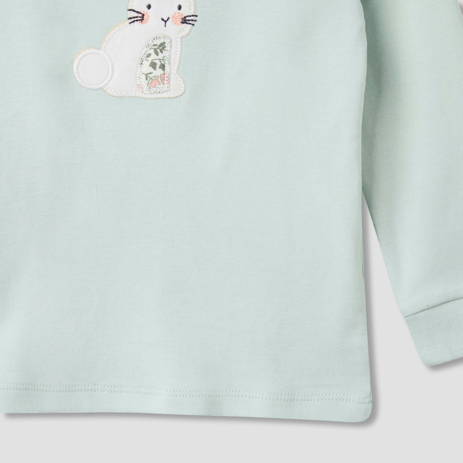 Juniors Pyjama Set with Print - Cotton - Long Sleeves - Round Neck