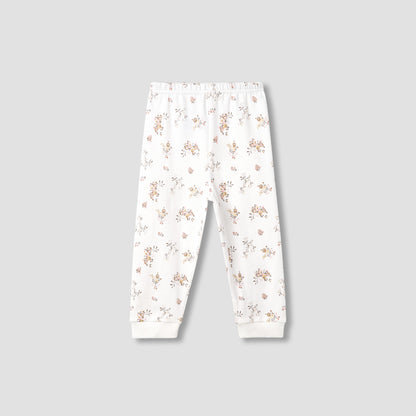 Juniors Printed Ribbed T-shirt and Pyjama Set