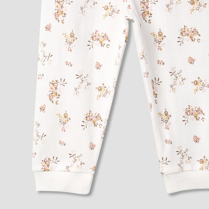 Juniors Printed Ribbed T-shirt and Pyjama Set