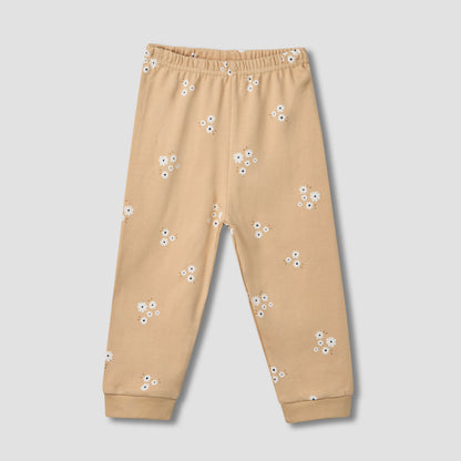 Juniors Floral Print Long Sleeve T-shirt and Pyjama Set