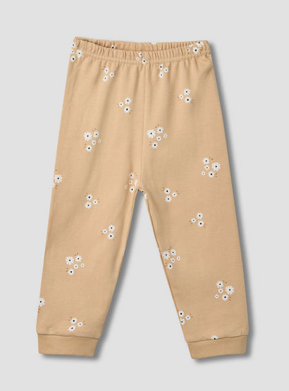 Juniors Floral Print Long Sleeve T-shirt and Pyjama Set-baby-girls-clothing-nightwear-pyjamasets-image-4