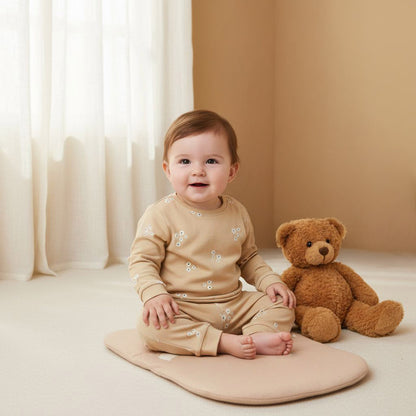 Juniors Floral Print Long Sleeve T-shirt and Pyjama Set