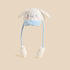 Plush Cap with Snap Back Closure - White / 1-3 yrs