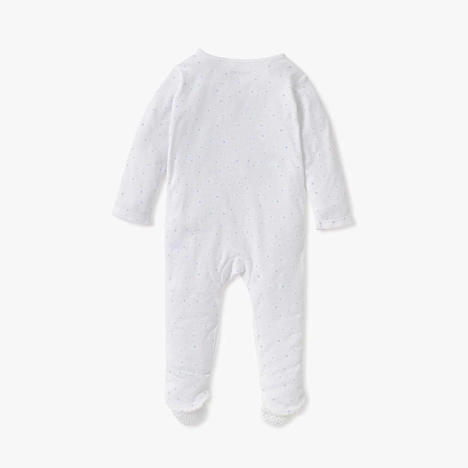 Juniors Elephant Applique Detail Closed Feet Sleepsuit with Long Sleeves