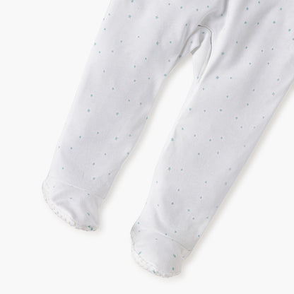 Juniors Elephant Applique Detail Closed Feet Sleepsuit with Long Sleeves