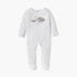Juniors Embroidered Closed Feet Sleepsuit with Long Sleeves - White / 12-18 mths