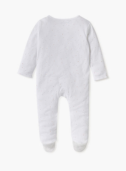 Juniors Embroidered Closed Feet Sleepsuit with Long Sleeves-baby-girls-clothing-nightwear-sleepsuits-image-3