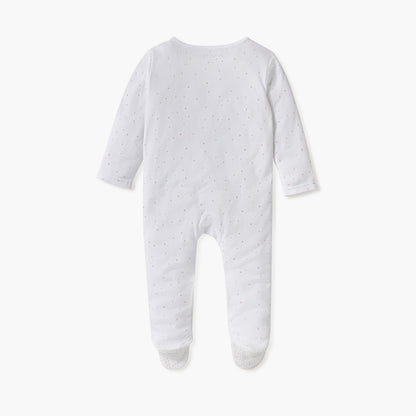Juniors Embroidered Closed Feet Sleepsuit with Long Sleeves