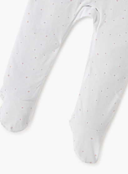 Juniors Embroidered Closed Feet Sleepsuit with Long Sleeves-baby-girls-clothing-nightwear-sleepsuits-image-5