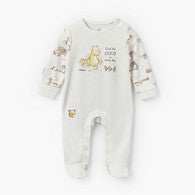 Disney Cotton Crew Neck Long Sleeves Sleepsuit with Winnie the Pooh and Friends Print-undefined-image-1