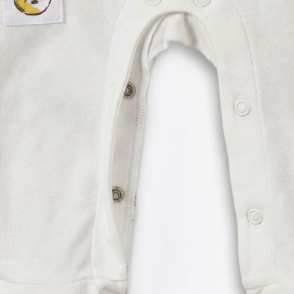 Disney Cotton Crew Neck Long Sleeves Sleepsuit with Winnie the Pooh and Friends Print