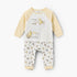 Disney Cotton Crew Neck Long Sleeves Sleepsuit with Winnie the Pooh and Friends Print