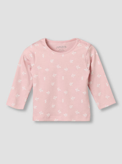 Juniors Cotton Round Neck Long Sleeves Pyjama Set with Floral Print-baby-girls-clothing-nightwear-pyjamasets-image-2