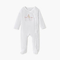 Juniors Embroidered Closed Feet Sleepsuit with Long Sleeves-undefined-image-1