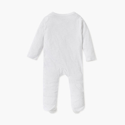 Juniors Embroidered Closed Feet Sleepsuit with Long Sleeves