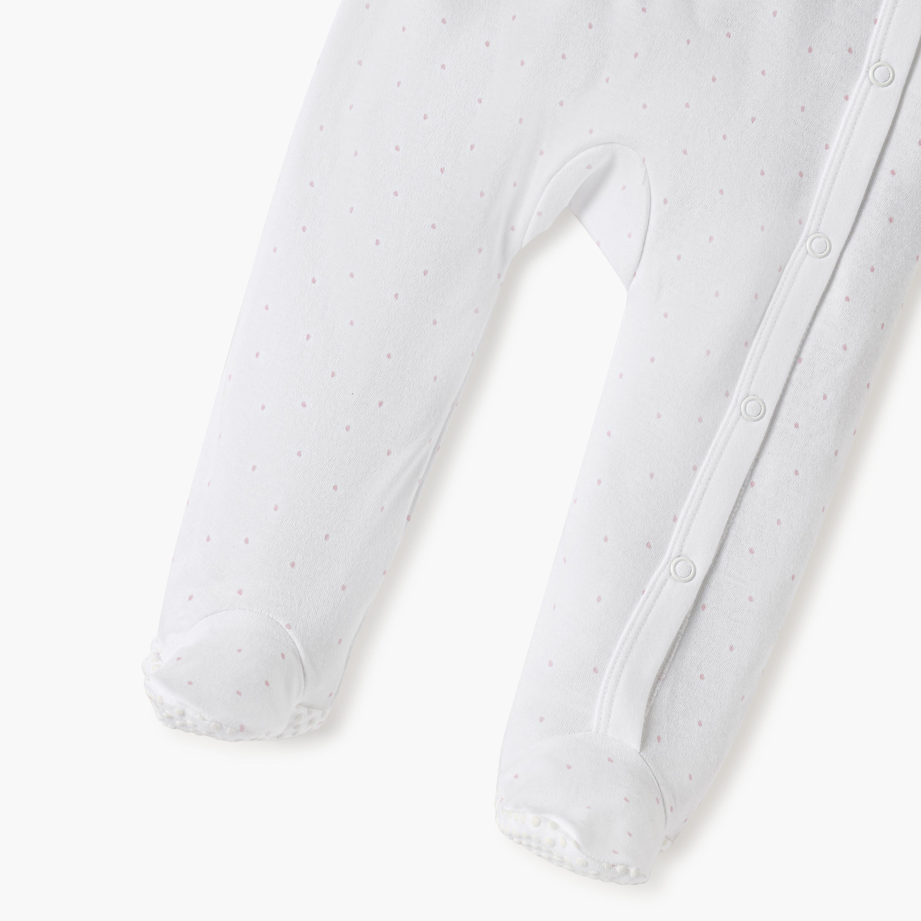 Juniors Embroidered Closed Feet Sleepsuit with Long Sleeves