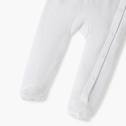 Juniors Embroidered Closed Feet Sleepsuit with Long Sleeves