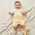 Disney Round Neck Short Sleeves T-shirt and Dungaree Set with Winnie the Pooh Print - Yellow / 12-18 mths