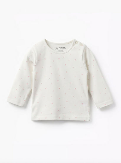 Juniors Cotton Round Neck Long Sleeves Pyjama Set with Heart Print-baby-girls-clothing-nightwear-pyjamasets-image-2
