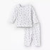 Juniors Cotton Round Neck Long Sleeves Pyjama Set with Boat Print - White / 18-24 mths