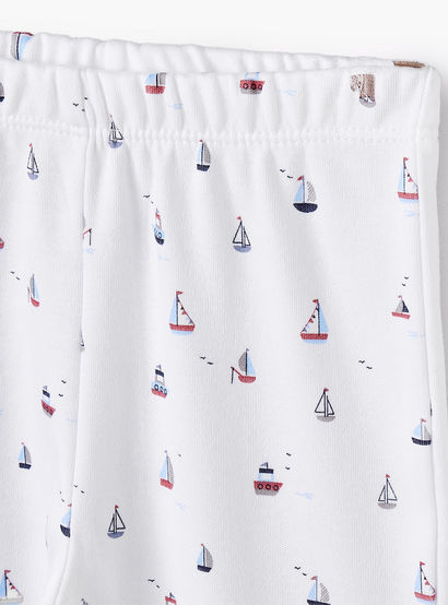 Juniors Cotton Round Neck Long Sleeves Pyjama Set with Boat Print-baby-boys-clothing-nightwear-pyjamasets-image-4
