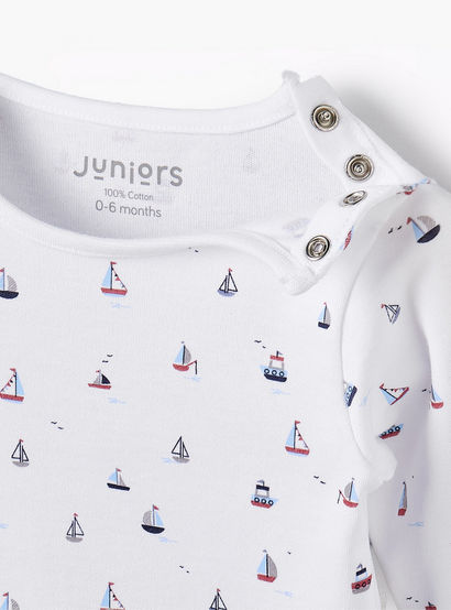 Juniors Cotton Round Neck Long Sleeves Pyjama Set with Boat Print-baby-boys-clothing-nightwear-pyjamasets-image-5