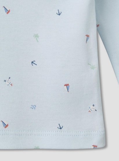 Juniors Cotton Round Neck Long Sleeves Pyjama Set with Nautical Print-baby-boys-clothing-nightwear-pyjamasets-image-5