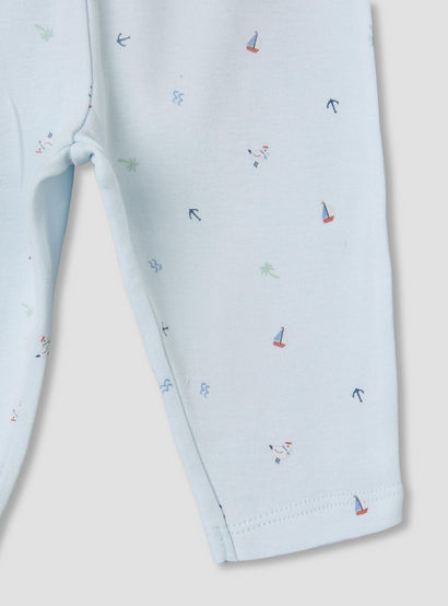 Juniors Cotton Round Neck Long Sleeves Pyjama Set with Nautical Print-baby-boys-clothing-nightwear-pyjamasets-image-7