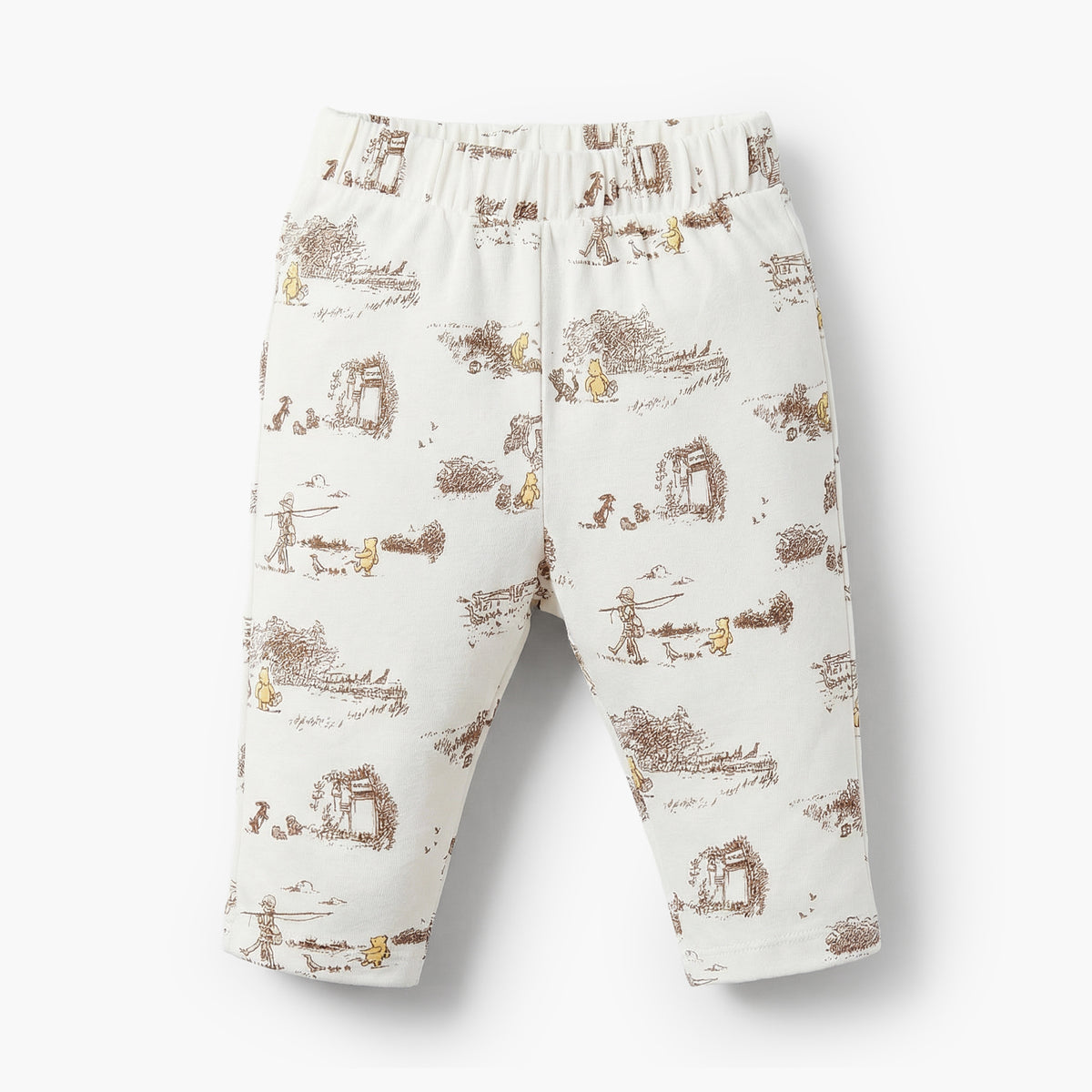 Disney Cotton Collared Long Sleeves Pyjama Set with Winnie the Pooh Print