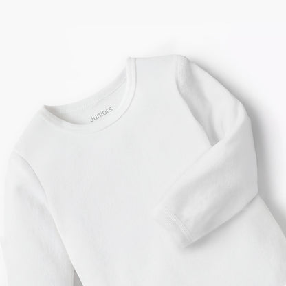 Juniors Solid Long Sleeves Bodysuit with Round Neck