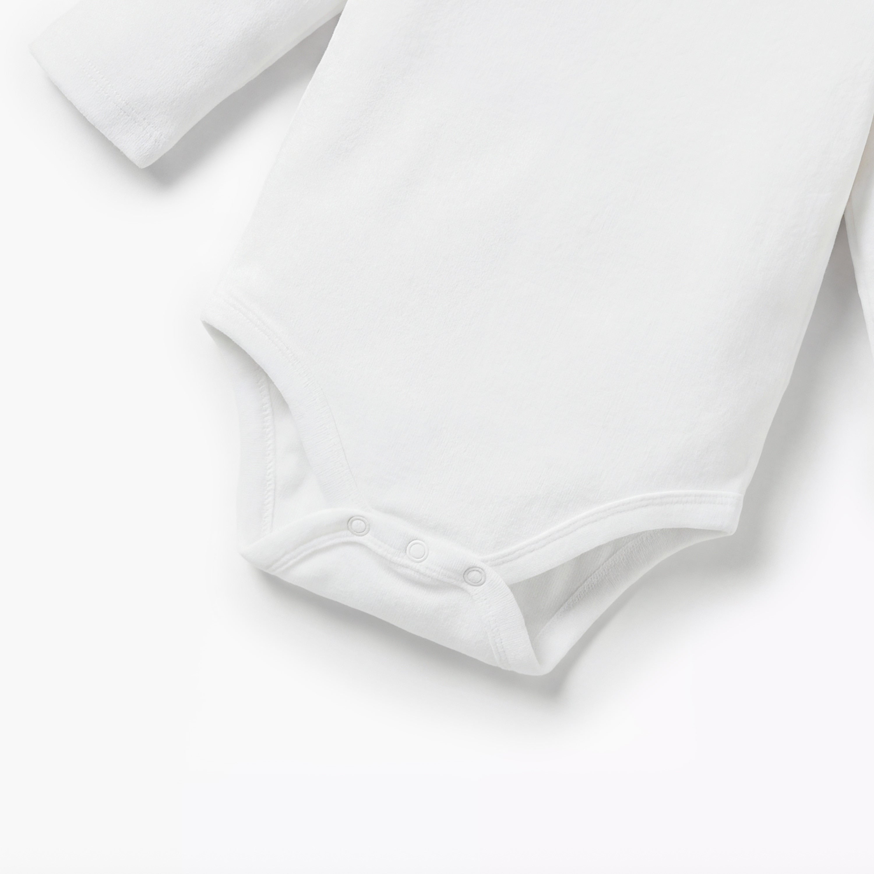 Juniors Solid Long Sleeves Bodysuit with Round Neck