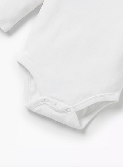 Juniors Solid Long Sleeves Bodysuit with Round Neck-baby-boys-clothing-bodysuits-image-3