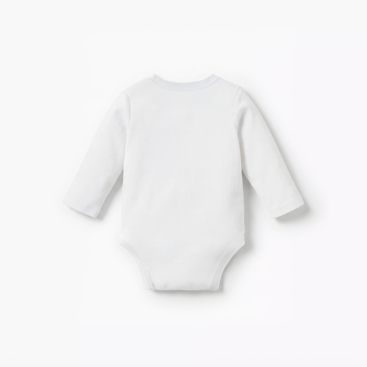Juniors Solid Long Sleeves Bodysuit with Round Neck