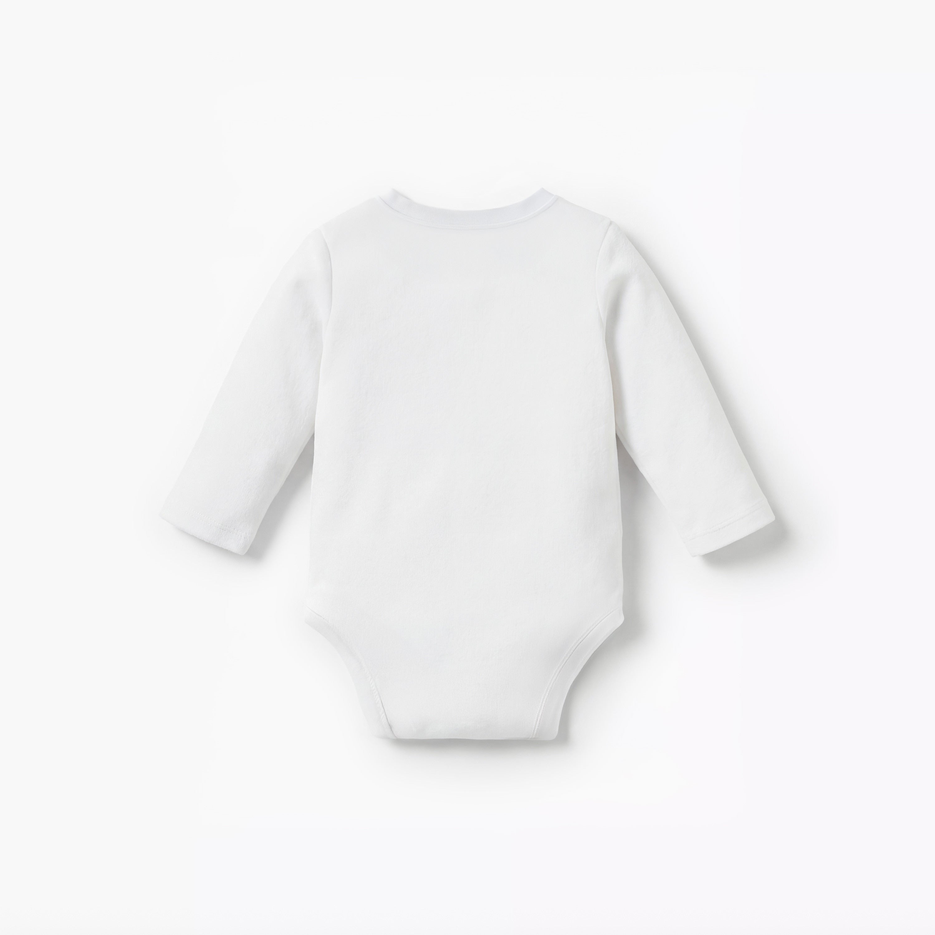 Juniors Solid Long Sleeves Bodysuit with Round Neck