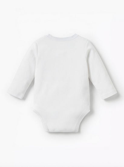 Juniors Solid Long Sleeves Bodysuit with Round Neck-baby-boys-clothing-bodysuits-image-4