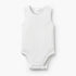 Juniors Textured Sleeveless Bodysuit with Round Neck - White / 12-18 mths