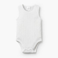 Juniors Textured Sleeveless Bodysuit with Round Neck-undefined-image-1