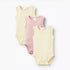 Juniors Textured Sleeveless Bodysuit - Set of 3 - Multicolour / 12-18 mths