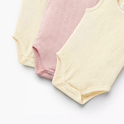 Juniors Textured Sleeveless Bodysuit - Set of 3