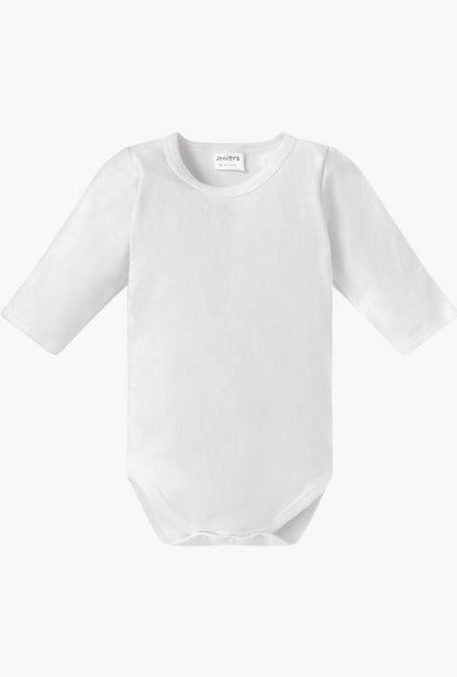 Juniors Solid Bodysuit with Long Sleeves and Snap Button Closure