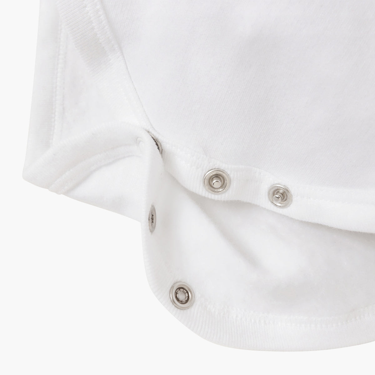 Juniors Solid Bodysuit with Long Sleeves and Snap Button Closure