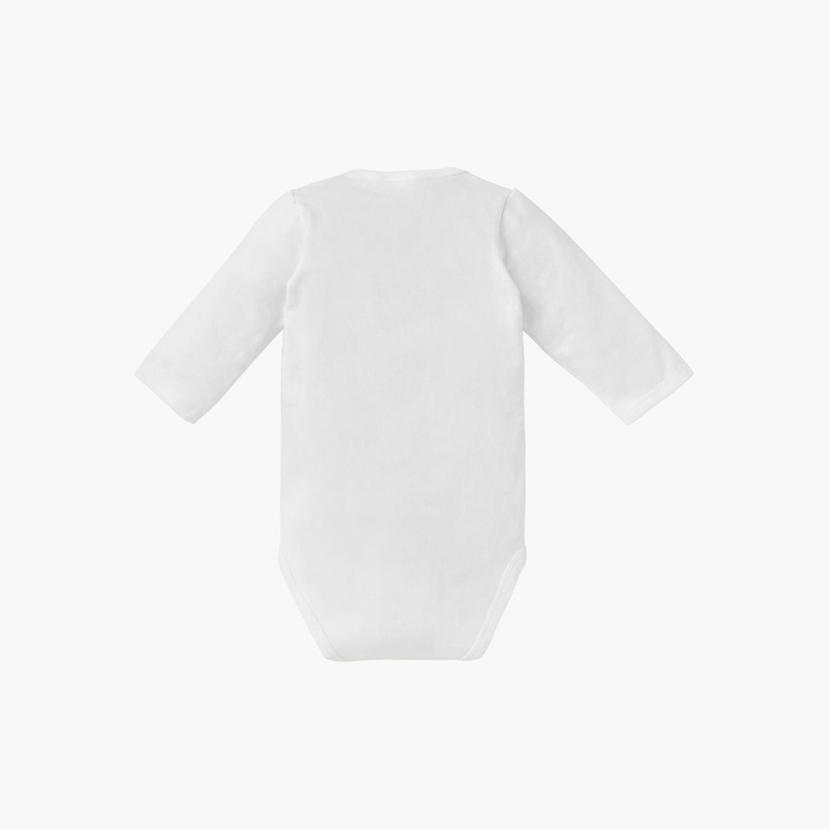 Juniors Solid Bodysuit with Long Sleeves and Snap Button Closure