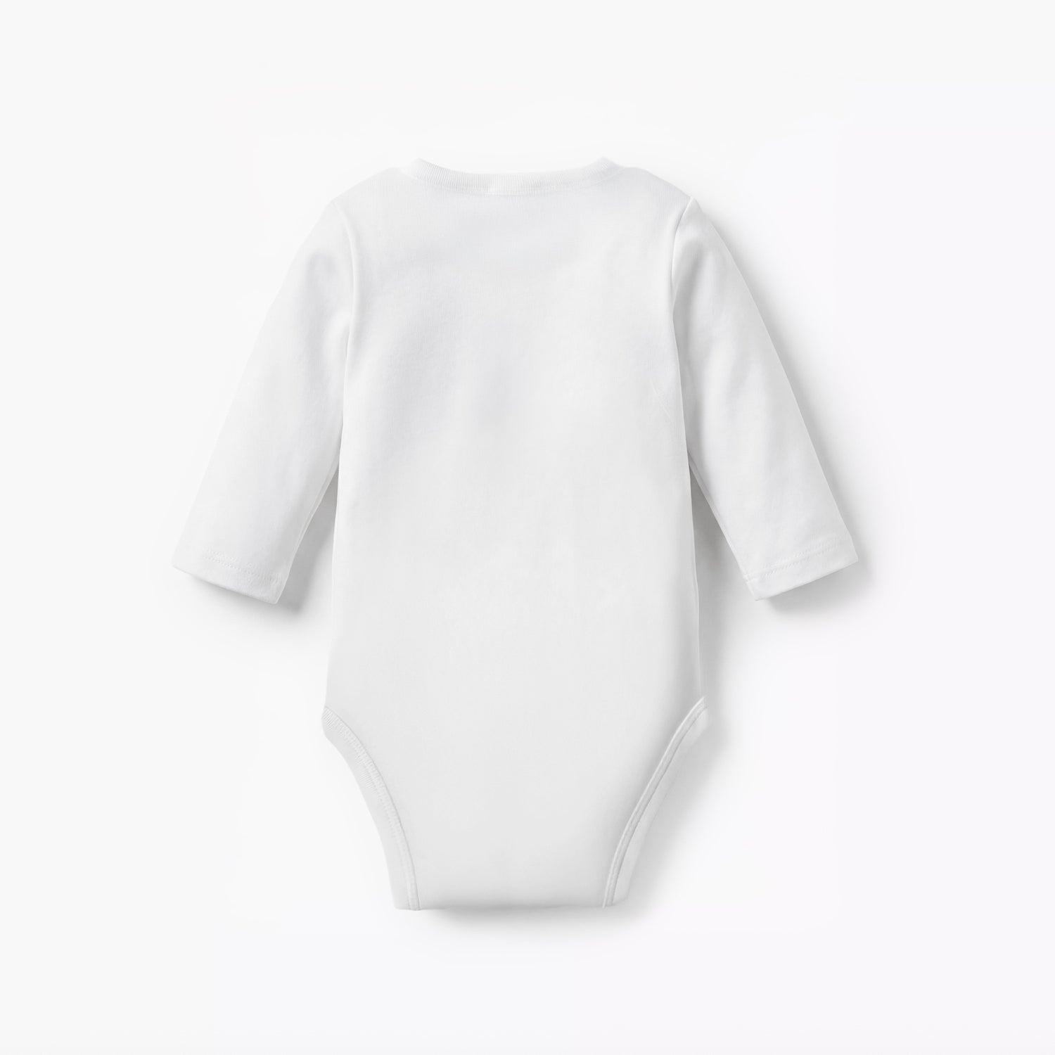 Juniors Solid Bodysuit with Round Neck and Long Sleeves