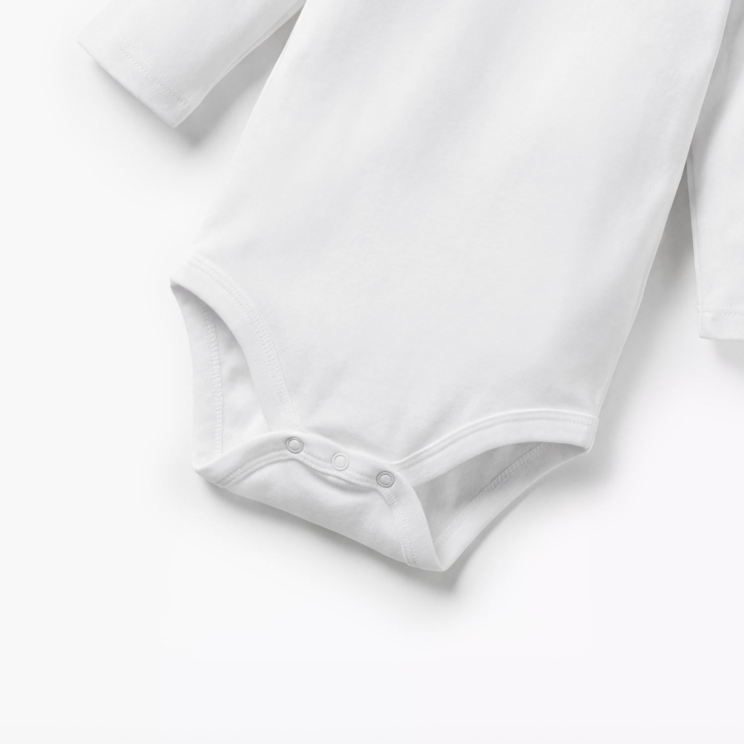 Juniors Solid Bodysuit with Round Neck and Long Sleeves