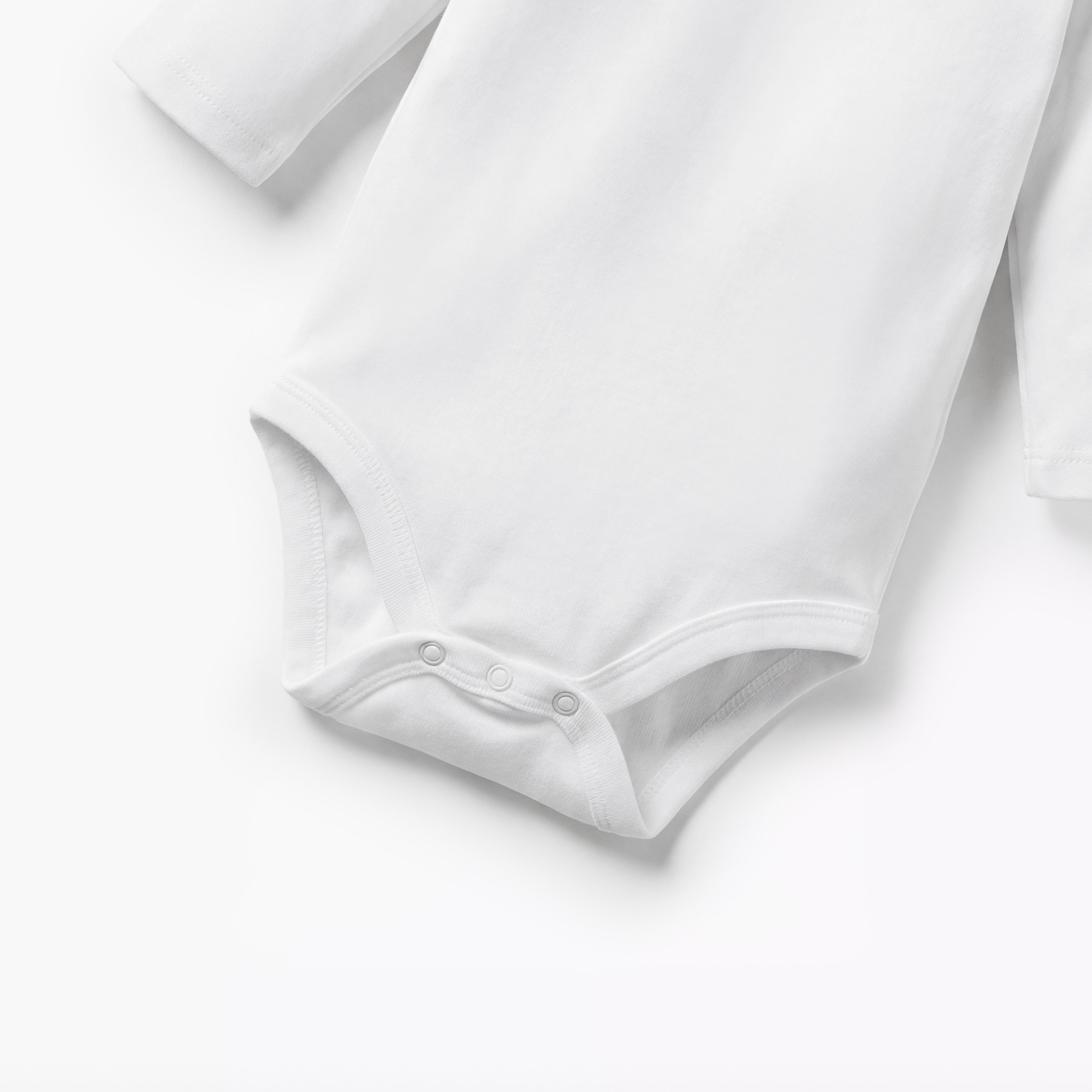 Juniors Solid Bodysuit with Round Neck and Long Sleeves