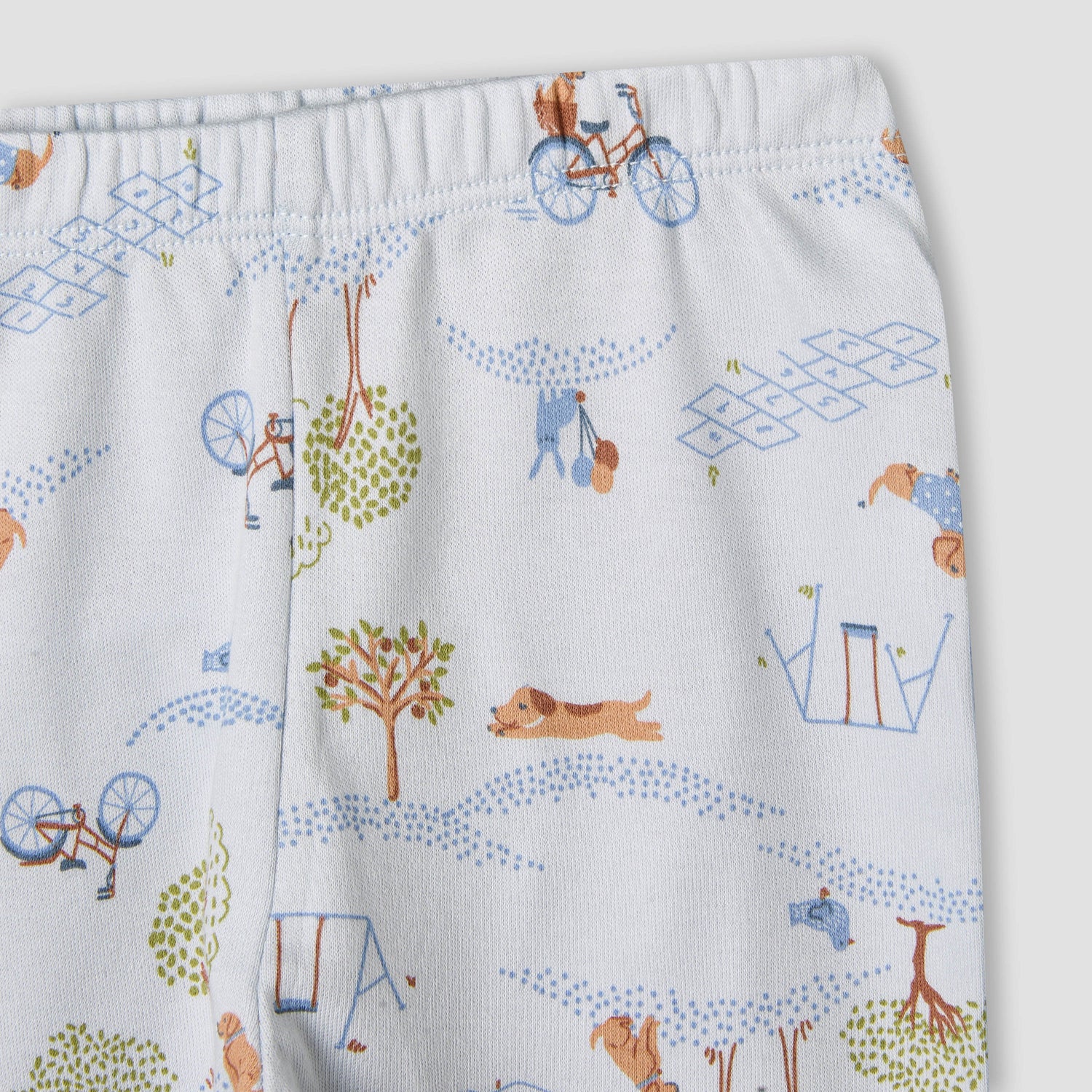 Juniors Cotton Long Sleeves Pyjama Set with Park Print
