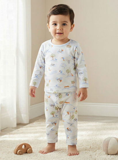 Juniors Cotton Long Sleeves Pyjama Set with Park Print-baby-boys-clothing-nightwear-pyjamasets-image-1